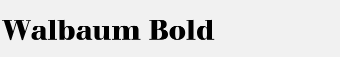 Walbaum Bold